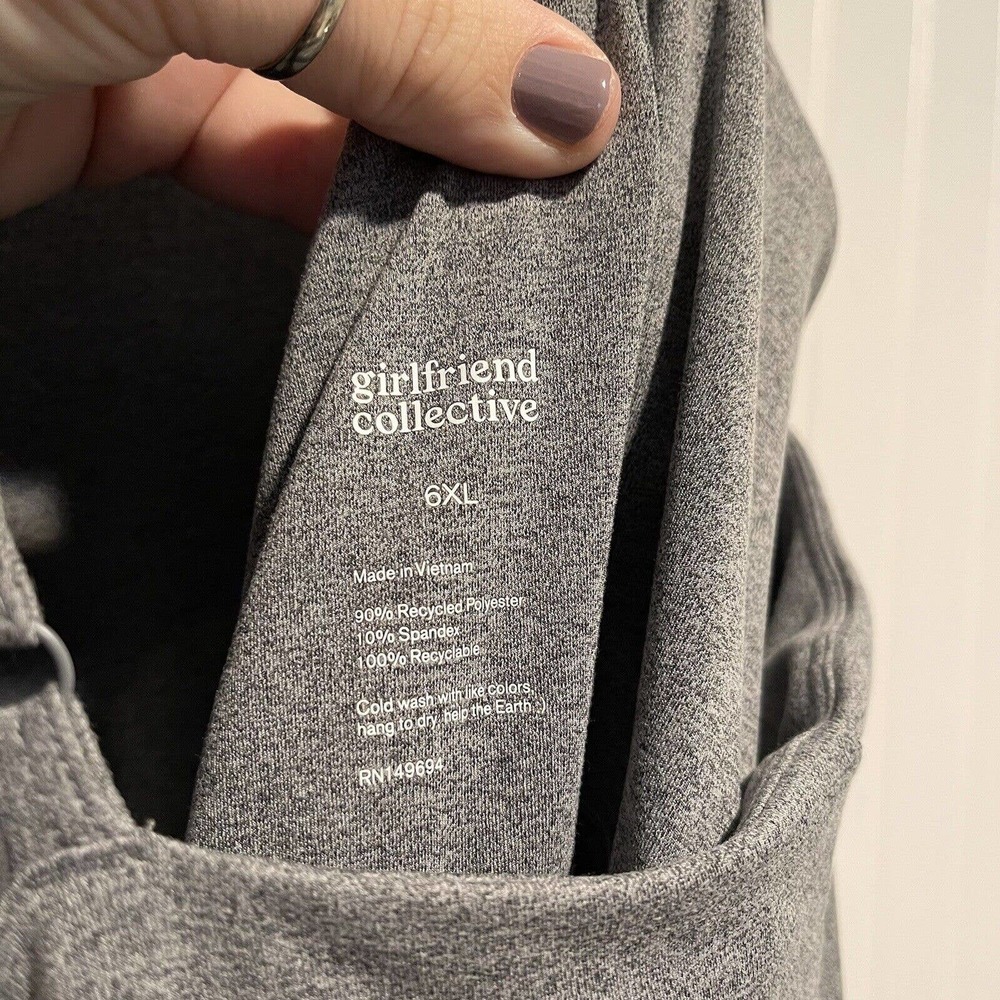 Girlfriend Collective Grey Naomi Active Wear Dress Size 6X - Picture 7 of 7